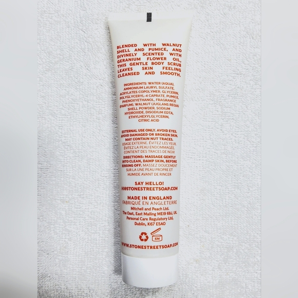 STONE STREET SOAPHOUSE Geranimo Wholesome Body Scrub 100ml BRAND NEW/SEALED - Picture 3 of 4